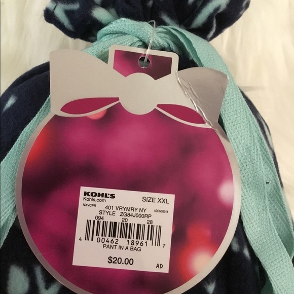 SO Very Merry pajama pant includes a matching bag XXL new - Picture 8 of 13